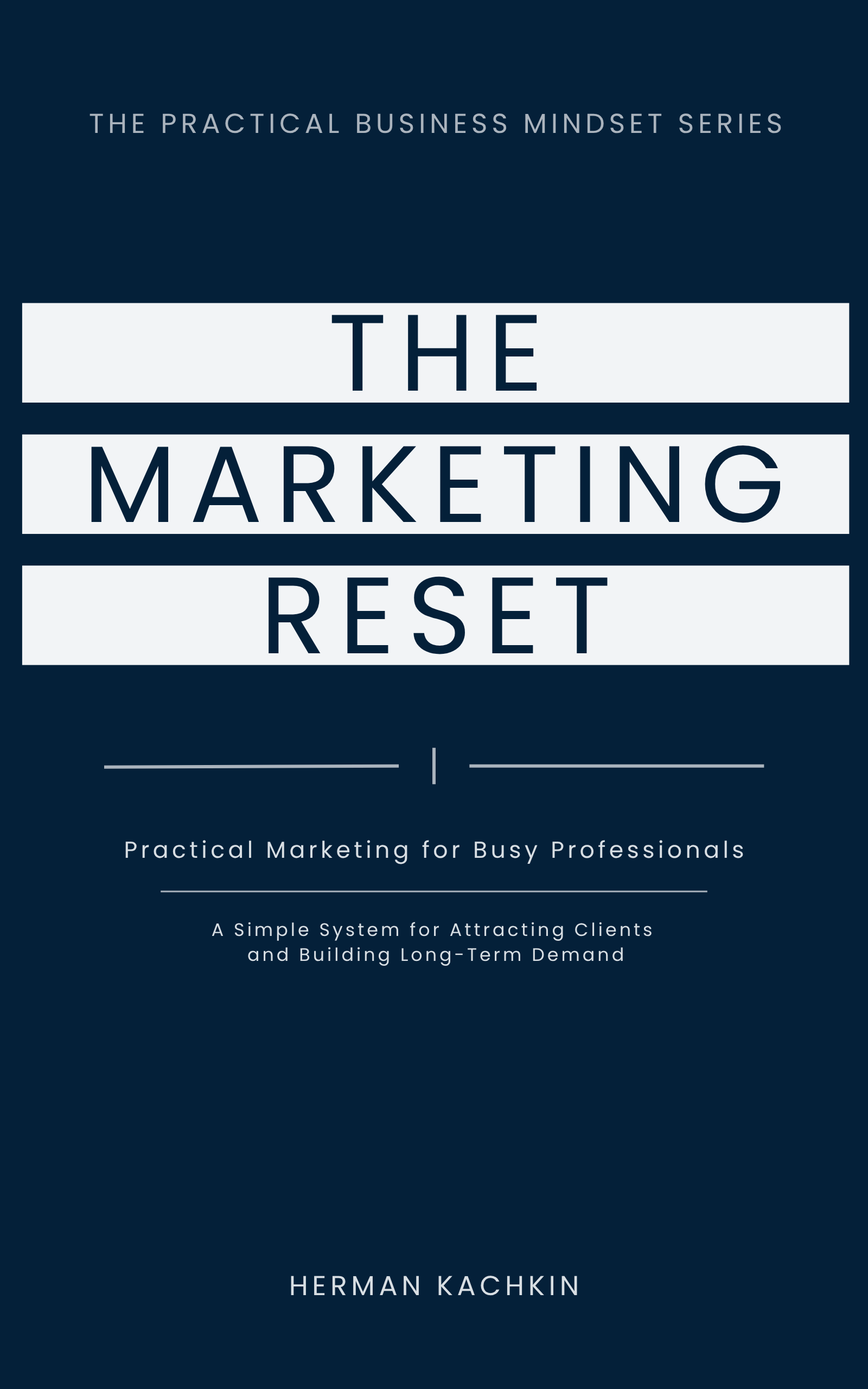 The Marketing Reset — English edition cover